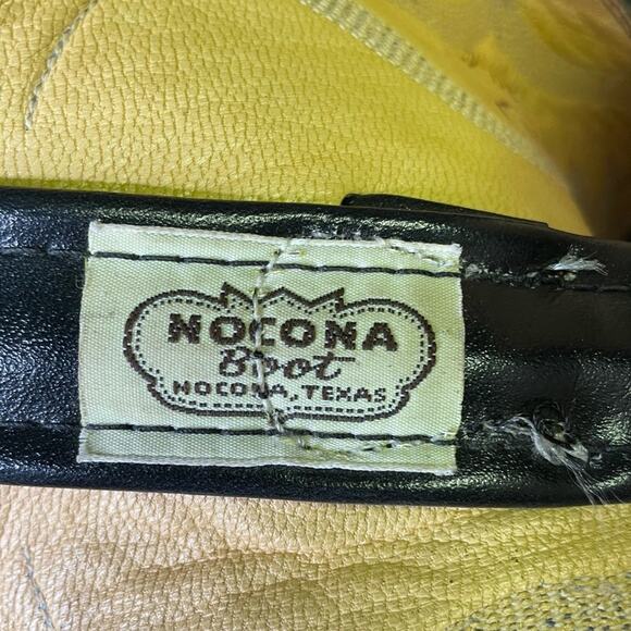 Nocona Black Snake Skin Western Cowboy Boots 8.5D Vintage Exotic Mens Boots - Picture 6 of 12